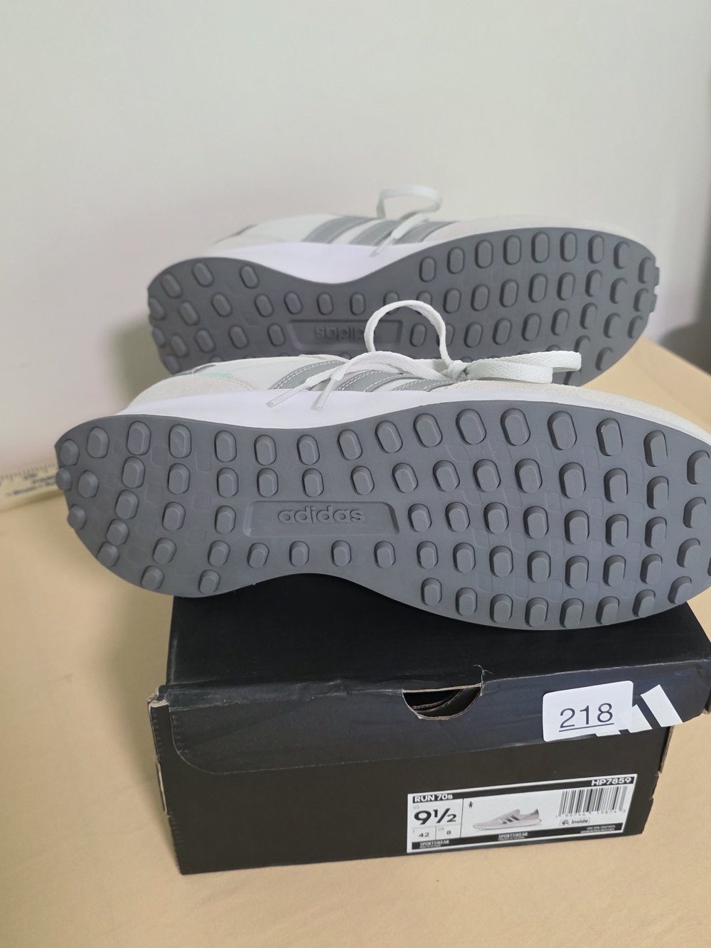 Adidas Women's Run 70's White & Gray Retro Runner Sneakers - Picture 6 of 9